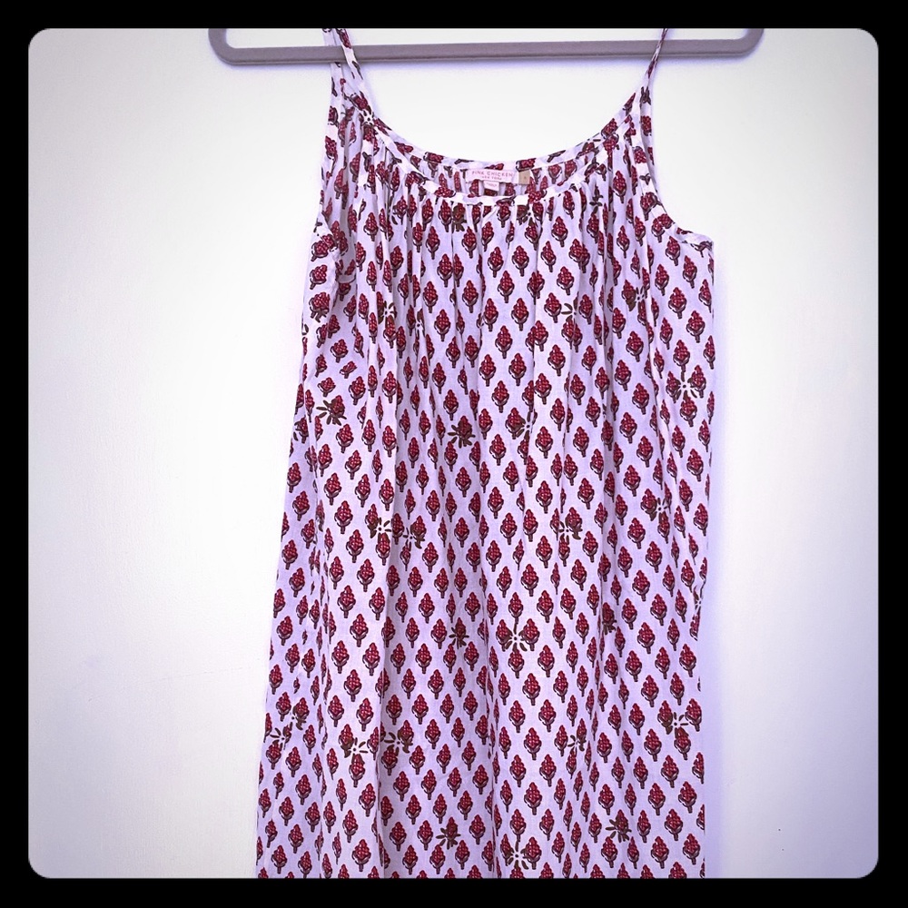 Pink chicken hippie chic dress